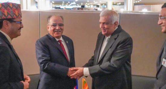 ජනපති රනිල් නේපාල අගමැති හමුවෙයි